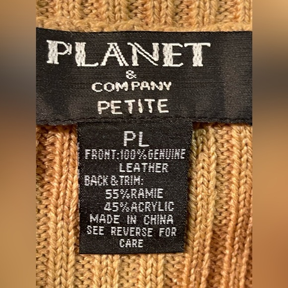 ♥️2XHP♥️Planet & Co vintage suede sweater vest - Picture 4 of 6